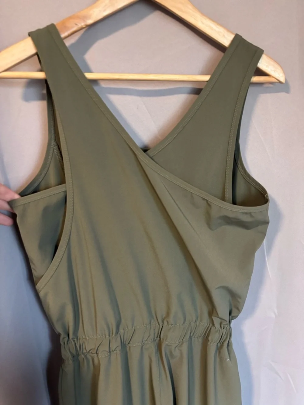 Mondetta Olive Utility Jumpsuit with Drawstring Waist- XS - Picture 5 of 6